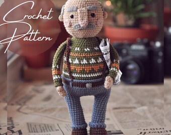 Grandfather Toy Crochet Grandpa Crochet Old Man Crochet Hobgoblin