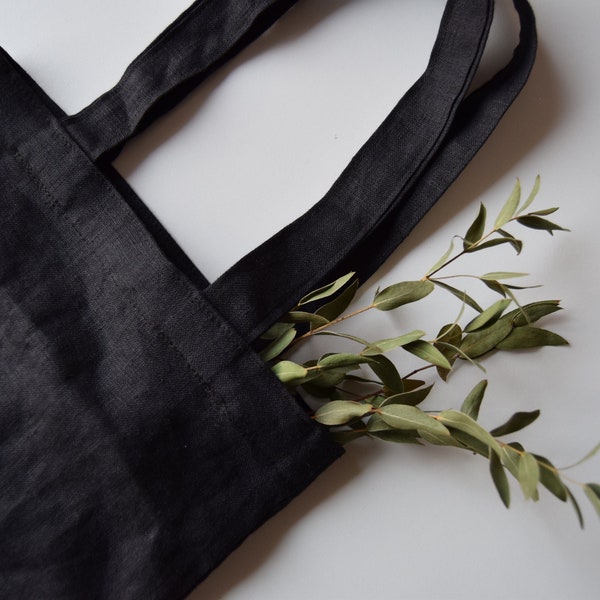 100% Organic Linen Tote Bag