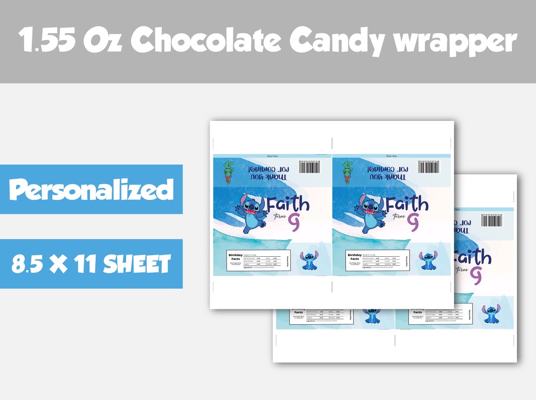 Personalized Hershey's Bar Wrappers, Instant Download, Party Chocolate ...