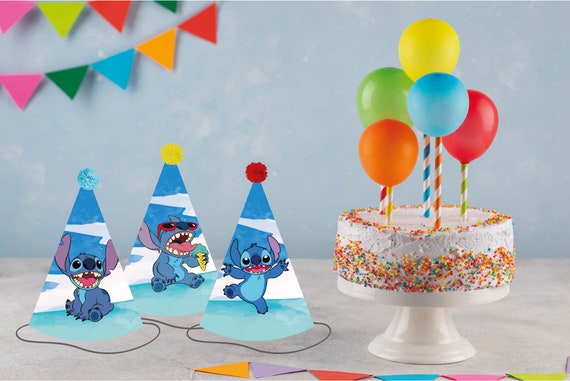 Instant Download Stitch Cappello per feste di compleanno, Decorazioni per  punti, Cappelli per feste di compleanno per bambini stampabili, Decorazioni  per feste, Download istantaneo -  Italia