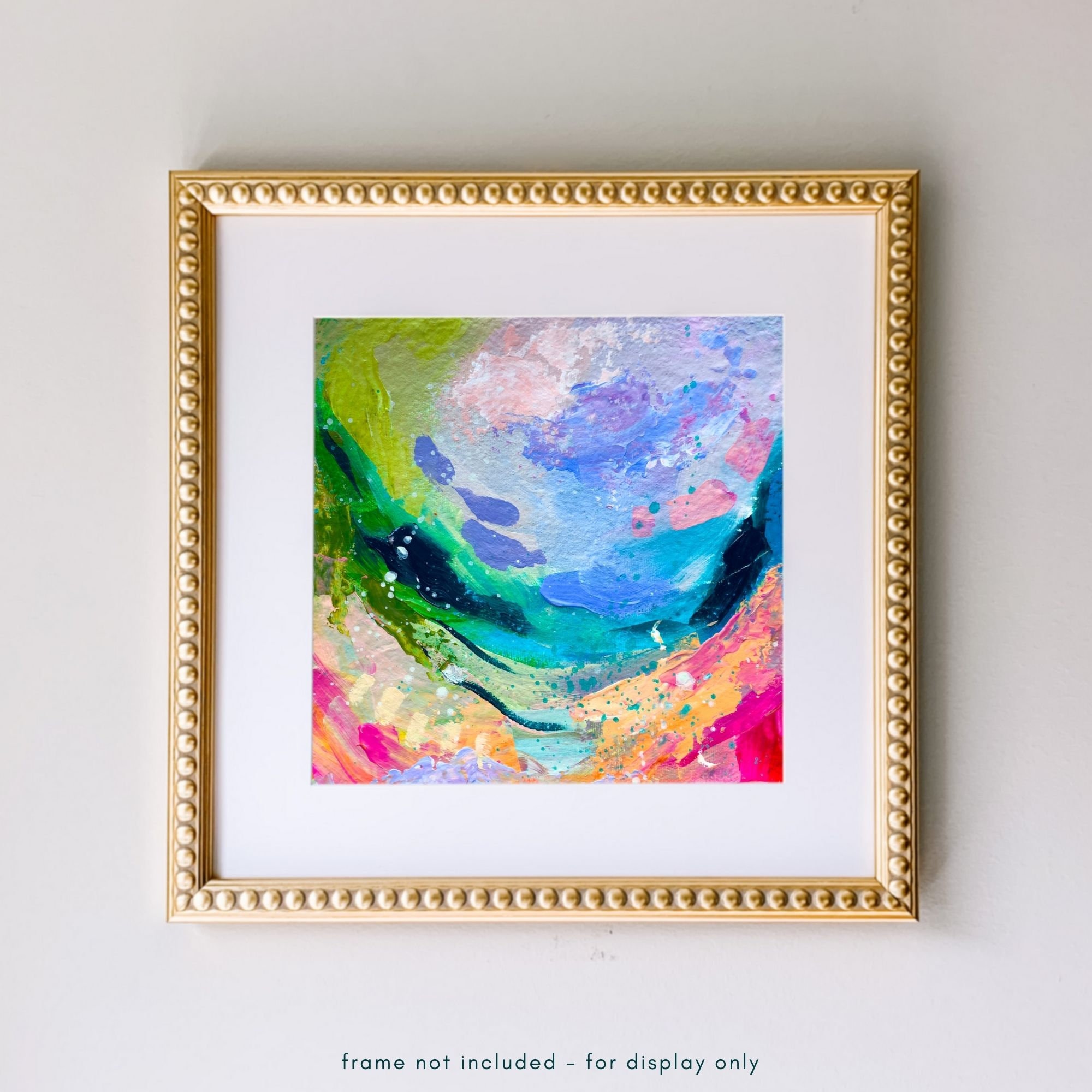 Canvas Wall Art – Vibrant Acrylic Abstract Eye Painting – B1271 - Fancy  Artwork