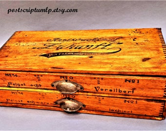 1910s VINTAGE rustic hardware BOX