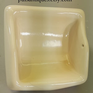 vintage 1950s build in ceramic TOILET PAPER HOLDER