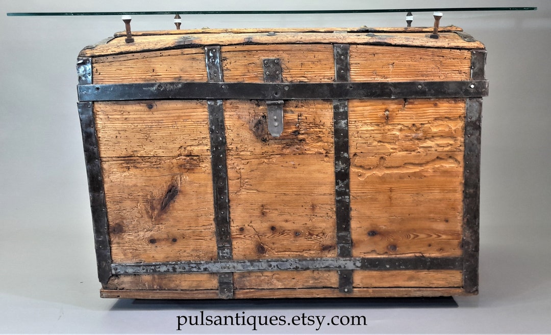 ANTIQUE CHEST TABLE - Etsy
