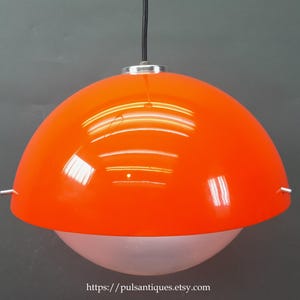 1970er Jahre SPACE AGE Kunststoff Hängelampe