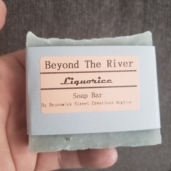 5 pack, Liquorice soap,  liquorice soap bar, bathroom supplies, liquorice scent, handmade soap, beyond the river