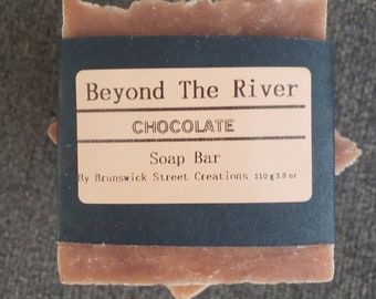 5 pack, Chocolate soap,  chocolate soap bar, bathroom supplies, chocolate scent, handmade soap, beyond the river