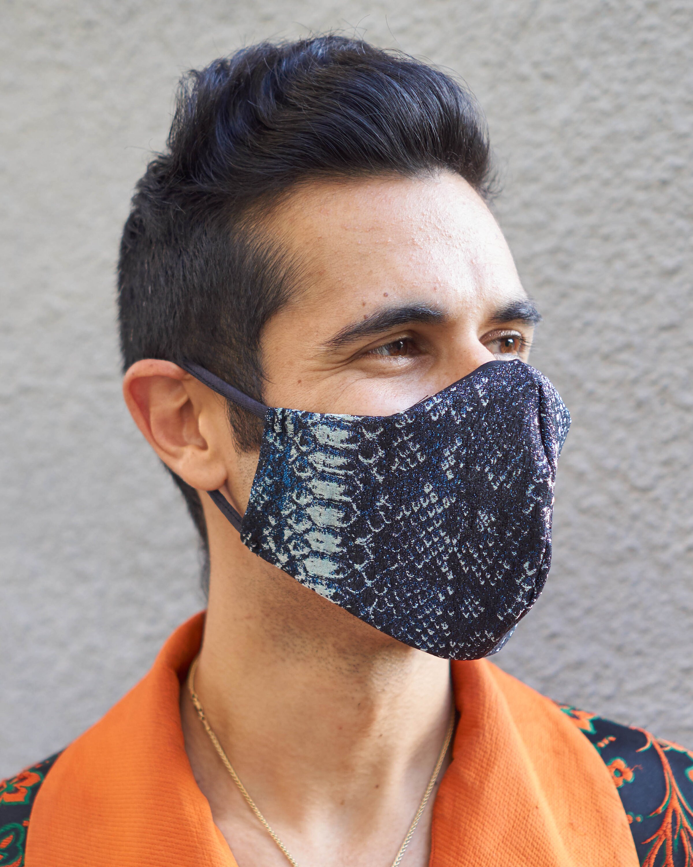 Iridescent Ocean Python Mask - Etsy UK