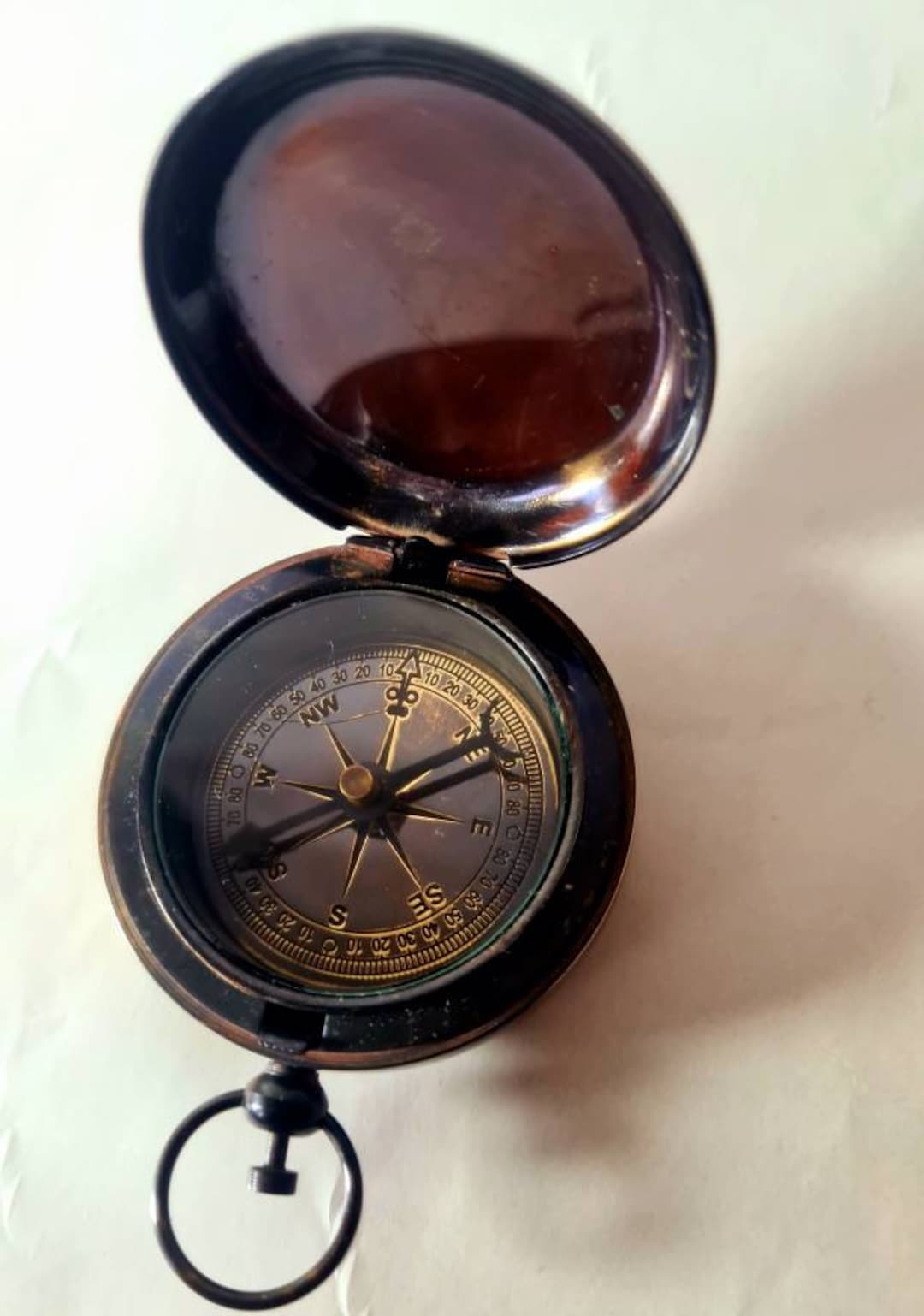 Antique Pocket Compass Etsy