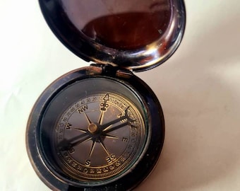 Antique pocket compass