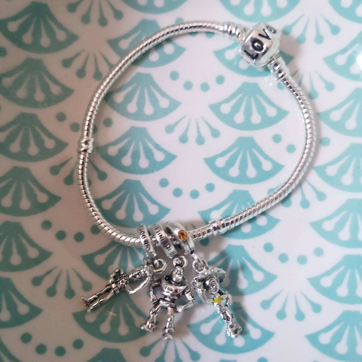 Toy Story Charm Bracelet Woody Dangle Charm Buzz Lightyear Etsy