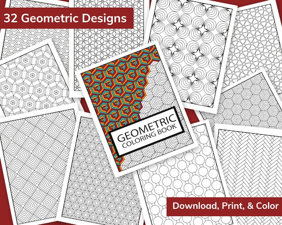 Printable Geometric Designs To Color