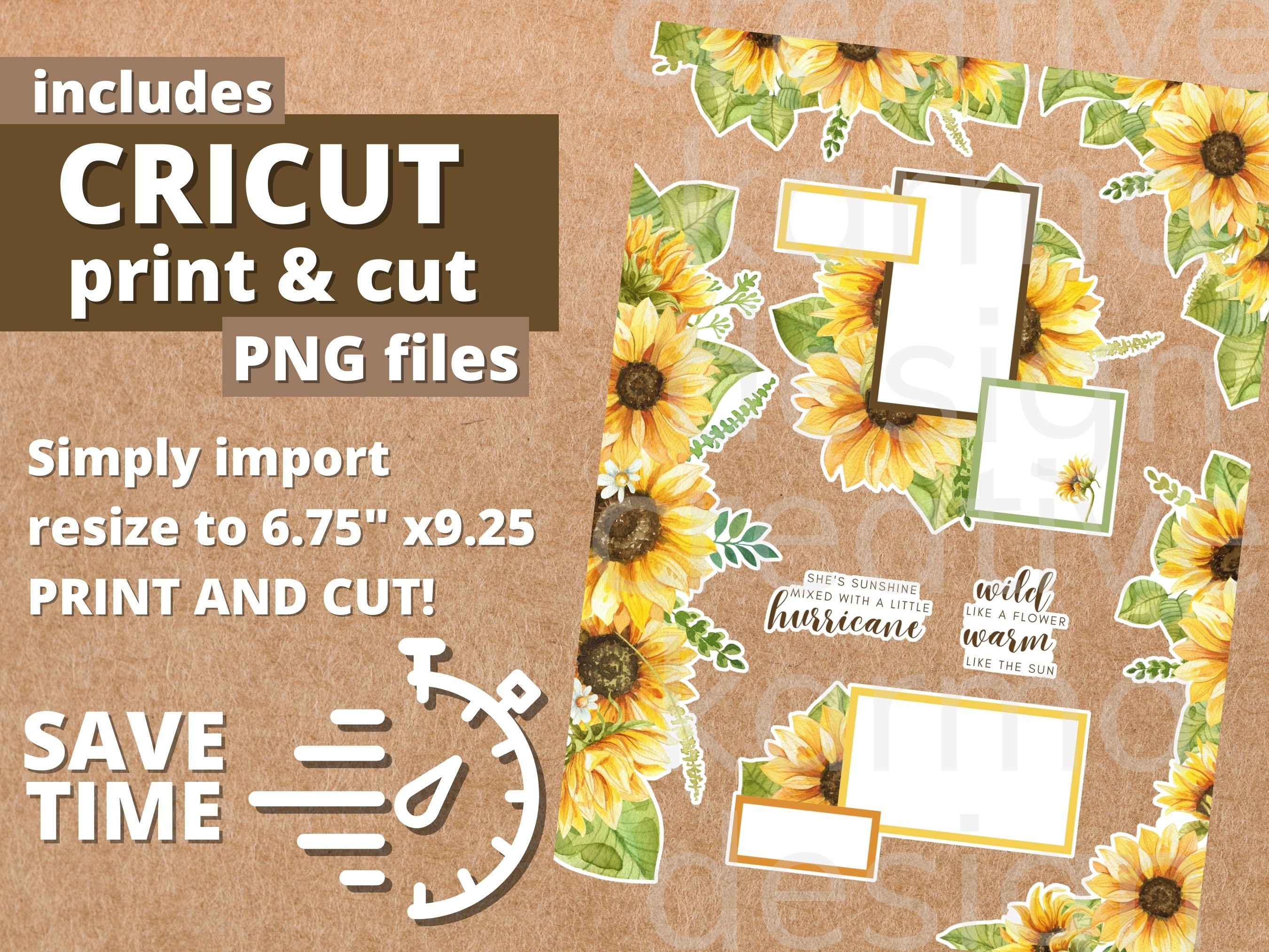 Sunflower Printable Planner Stickers Classic Happy Planner Instant ...