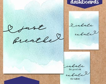 Self Care Planner Dividers: Yoga Meditation Theme (PDF Files)