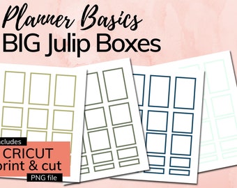 Mint Julep Planner Stickers: Big Happy Planner, Cricut Ready (PDF & PNG)