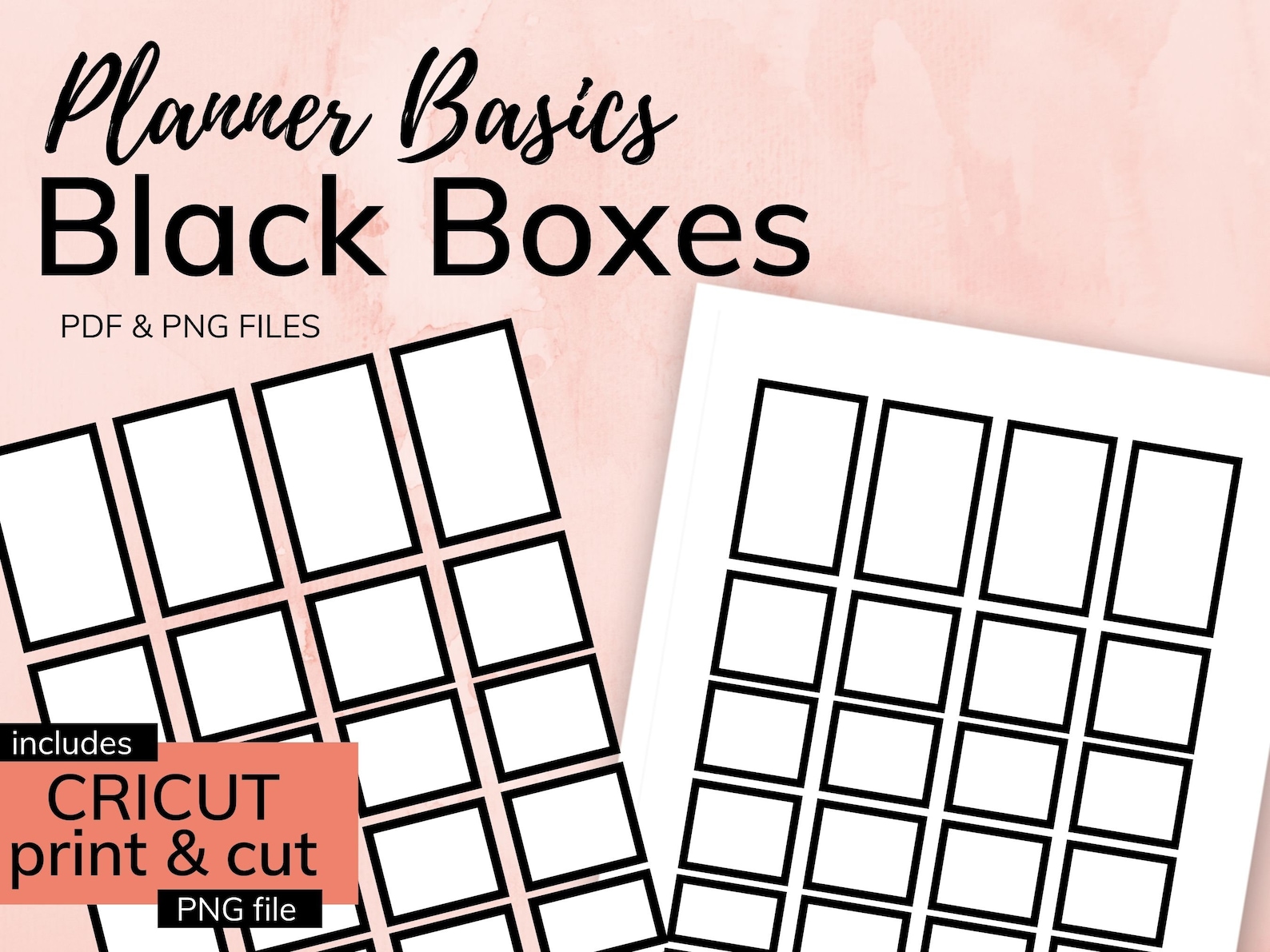 Black Box Stickers PRINTABLE Instant Download PDF & PNG Etsy