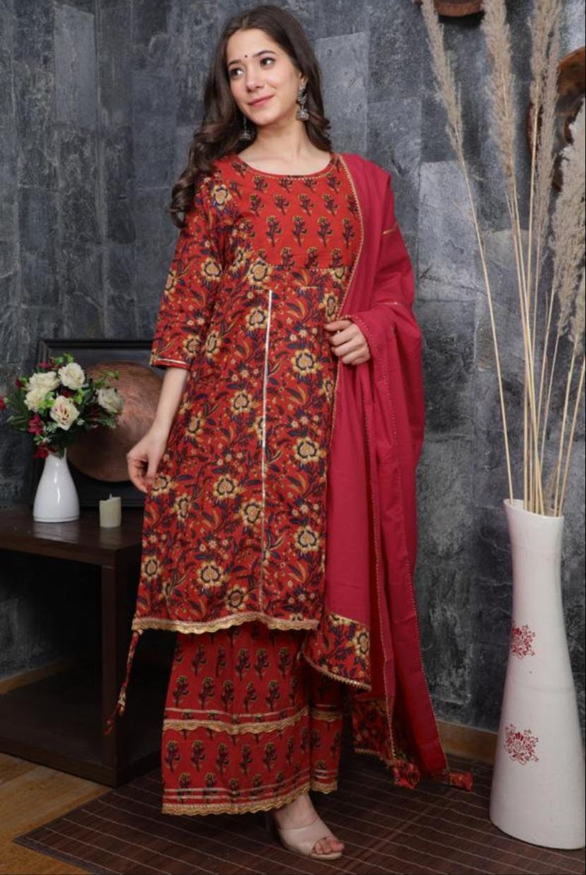 frock kurti with sharara