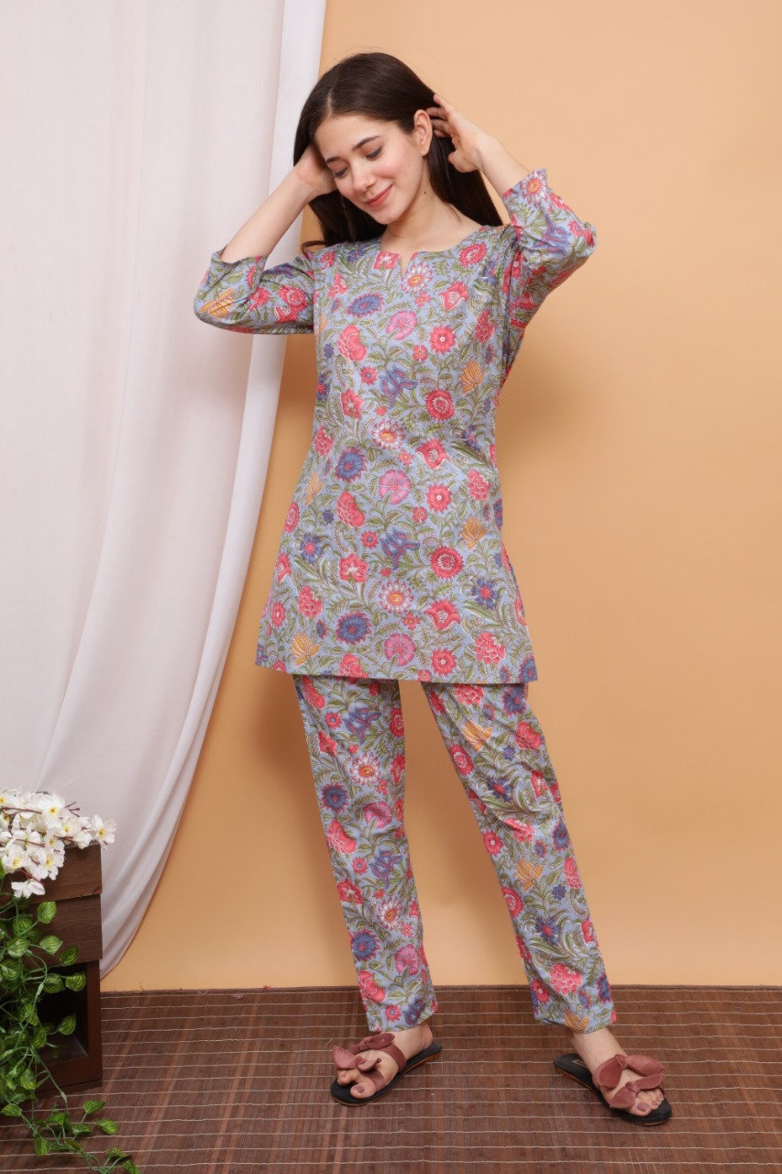 Women Indian Nightwear Stitched Night Suit Fully Comfortable Etsy