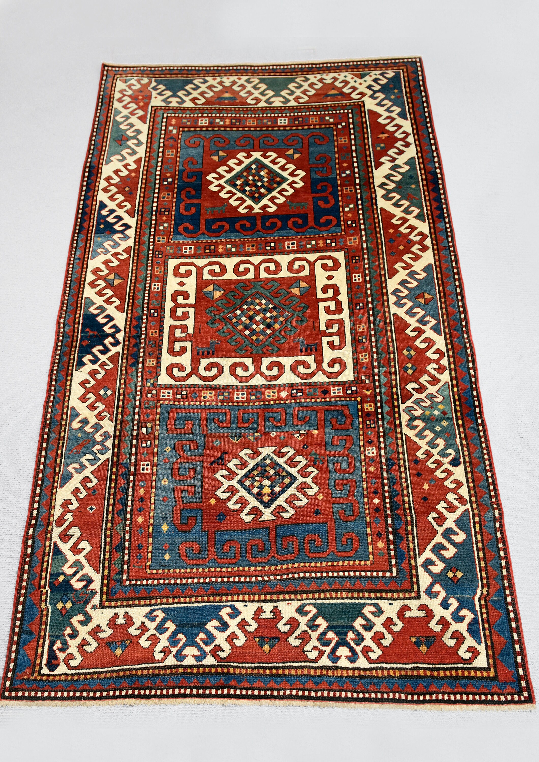 6'2x3'11'' ft Antique Caucasian Rug Etsy