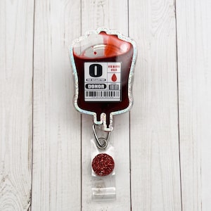 Blood Bag Shaker Badge Reel Liquid Filled Badge Reel Transfusion