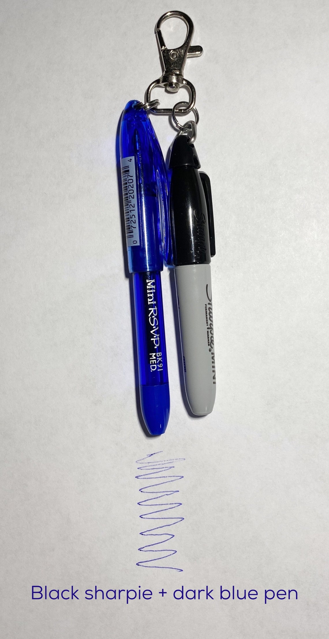 Sharpie and Pen Keychain Badge Reel Sharpie Badge Reel Pen Etsy