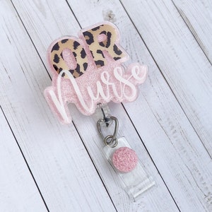 OR Nurse Badge Reel | Glitter Badge Reel | Operating Room Nurse Badge Reel | ID Badge Holder | Nurse Gift
