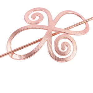 Fourchette de cheveux, clip de cheveux, clip de cheveux, queue de cheval de cheveux, accessoires de cheveux, broche de cheveux Or rose