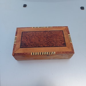 Free shipping, jewelry box made of thuya wood handmade Morocco, box storage