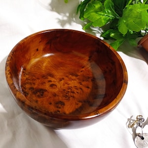 Wooden bowl thuya wood handmade  Thuya wood