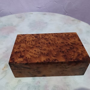 Wooden Box Handmade Moroccan Jewelry Box Thuya Burl Wood, Best Gift By Best Price