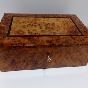 Large jewelry BOX wood thuya, handmade Morocco box as see at photos, box it's beautiful , storage box with tray, gift mother Day