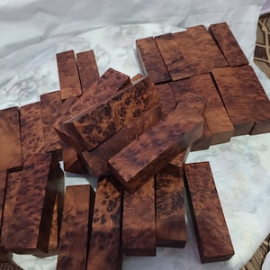 32 pieces wooden thuya burl, best wood thuja handmade Moroccan