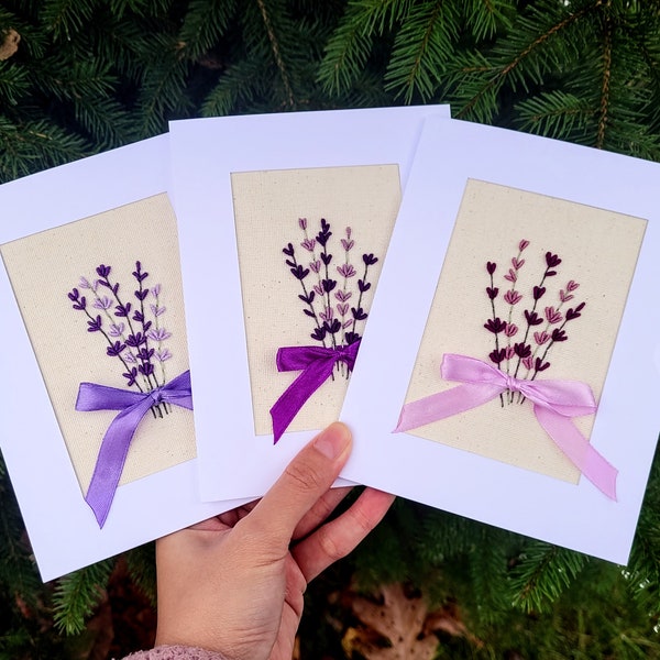 Machine Embroidery Greeting Card Designs Etsy