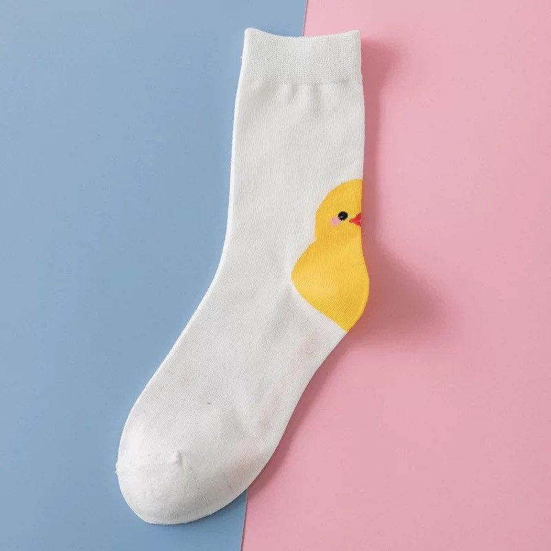 5 Pack Cute Duck Print Animal Design Long Casual Women Japan - Etsy