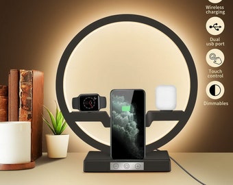 bedside lamp phone charger