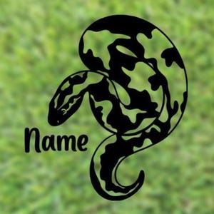 Sand Boa Custom Name Decal | Reptile Tank Decal