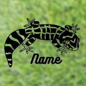 Viper Gecko Custom Name Decal | Reptile Decal