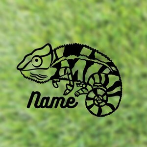 Chameleon Custom Name Decal
