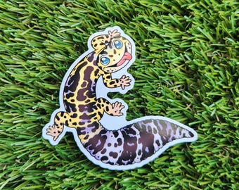 leopard Gecko Sticker | Waterproof Sticker | Reptile Sticker | Gecko Sticker