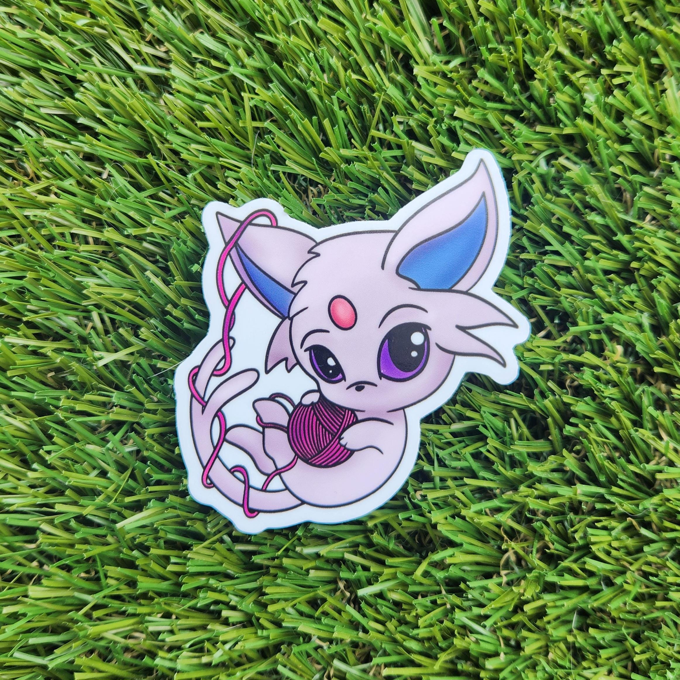 Psychic Cat Sticker | Anime Sticker | Waterproof Sticker - Etsy