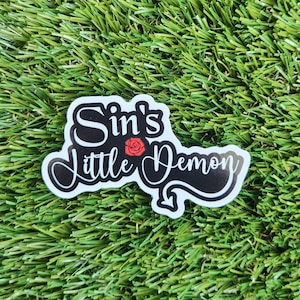 Sin&#39;s Little Demon Vinyl Sticker | Book Sticker | Kindle Sticker | Smut Sticker