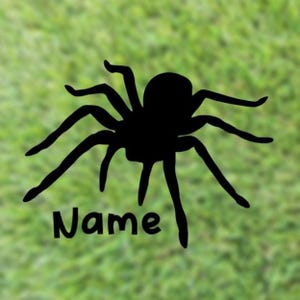 Tarantula Custom Name Decal