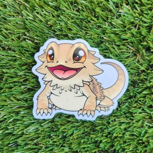 Bearded Dragon Sticker | Reptile Sticker | Waterproof Sticker | Cute Sticker