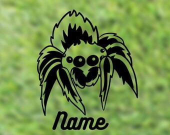 Jumping Spider Custom Name Decal | Custom Tank Decal