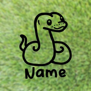 Ball Python Custom Name Decal