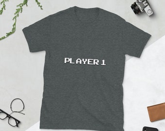 Player One, retro video games, old school gaming, men's t-shirt