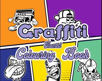 Download Graffiti Coloring Etsy