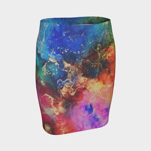 Cosmic / Shiny Bodycon Skirt