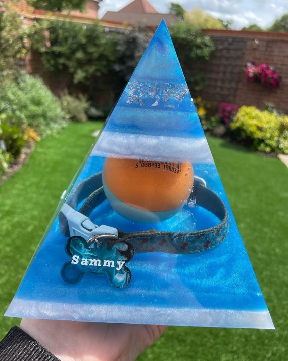 Custom Designs Resin Pet Memorial Keepsake Pyramid Ashes Toy Etsy