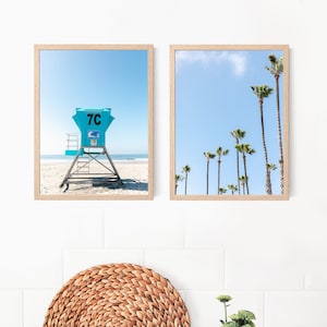 Coronado Island Print Set, La Jolla Wall Art, San Diego Photography, Beach House Interior, Coastal Boho Decor, Mothers Day Gift